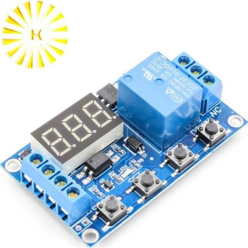 6-30V Relay Module Switch Trigger Time Delay Circuit Timer Cycle Adjustable Connector