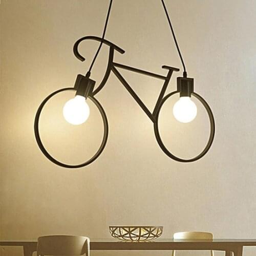 Modern 2021 Bicycle Pendant Lamp chandelier Metal Wrought Iron Retro Rustic chandelier люстра