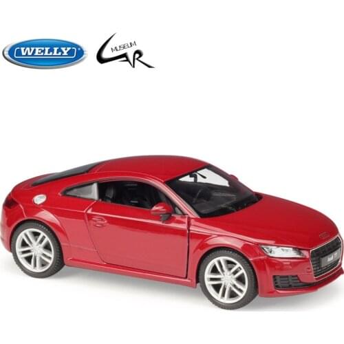 Welly 1:24 Diecast Scale Simulator Model Car 2014 Audi TT Coupe Toy Vehicle Metal Alloy Toy Car Boy Children Gift Collection