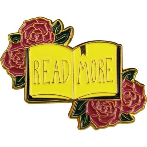 Feminist pin Read More Book Roses brooches for women