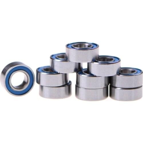 10pcs MR105-2RS Rubber Sealed Ball Bearing Miniature Bearing 5 x 10 x 4mm Blue
