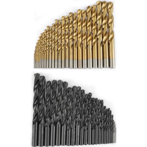 25pcs High Speed Steel Twist Drill Bit 1mm-13mm Drill Bits Straight Shank Twist Drill Bit