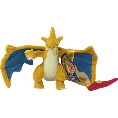 25cm Mega Evolution Charzard Plush Toys Soft Stuffed Animals Toys Doll for Children Kids Gifts