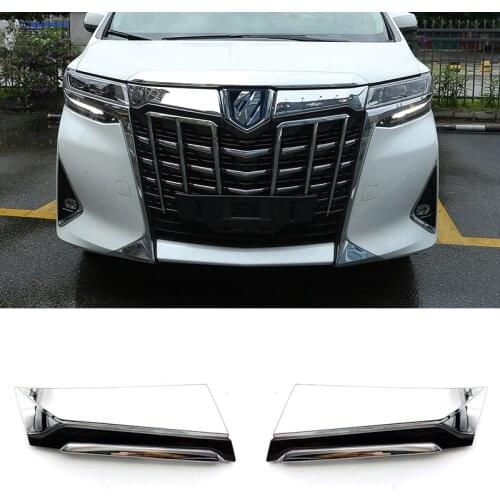 Accessories For Toyota Alphard AH30 2019 2020 Front Grille Accent Cover Up Mesh Trim Molding Styling Garnish