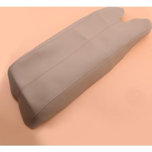 Beige Microfiber Leather Center Console Lid Armrest Cover Skin Fit for Acura RDX 2007-2012