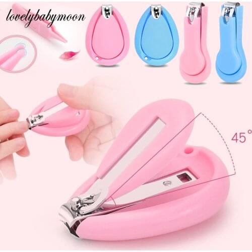 Safety Nail Clippers Cutter Convenient Baby Nail Shell Shear Manicure Tool Kids Nail Scissors Cleaning Tweezer Tool 0-10years