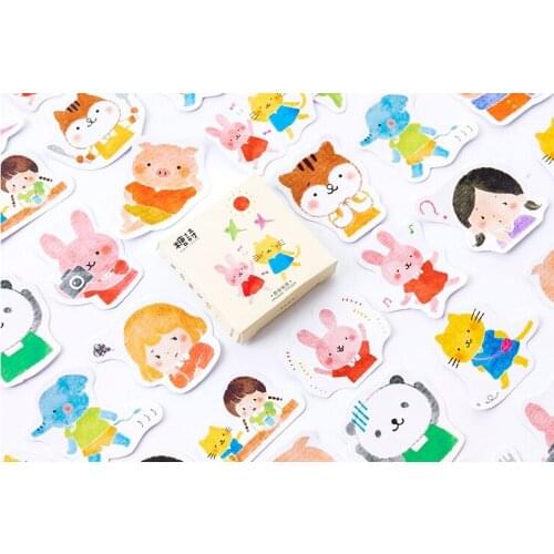 My friend decorative sticker(1pack=45pieces)