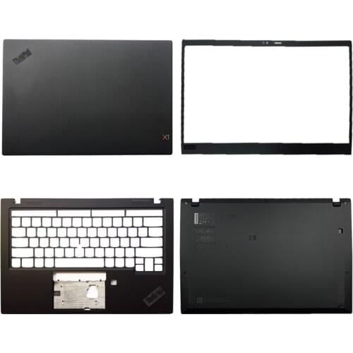 For lenovo thinkpad x1 carbon 7th gen 2019 portable lcd back cover/front frame/hand rest/bottom cover/lcd hinges am1a1000100