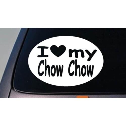 I LOVE MY CHOW CHOW STICKER DOG TRUCK WINDOW 6" STICKER DECAL Car window Bumper Sticker