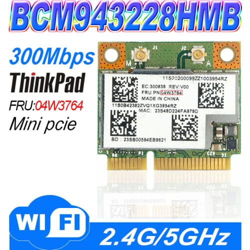 IBM BCM943228HMB 04W3764 WIFI Wireless Bluetooth 4.0 Half MINI PCI-E Card Compact for Lenovo E130 E135 E330 E335 E530 E535 E430