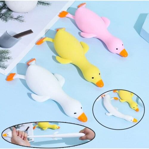 1PC Random Fun TPR Cute Cartoon Duck Stress Relief Squeeze Ball Reliever Squish Toy Animal Antistress for Children Adult Gifts