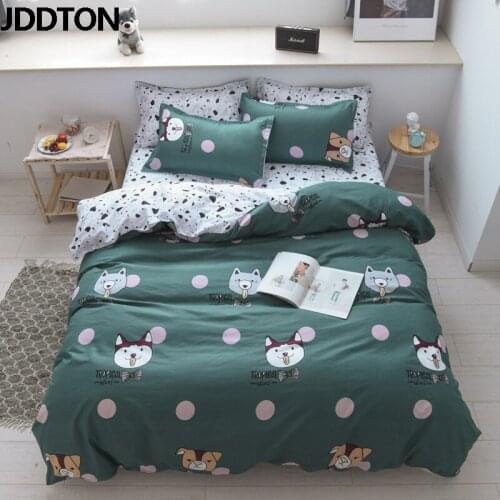JDDTON 2020 New Classic Colorful Bedding Set 5 Size Solid Color Bed Linings Duvet Pillowcases Cover Bed Sheet Cover Set BE019