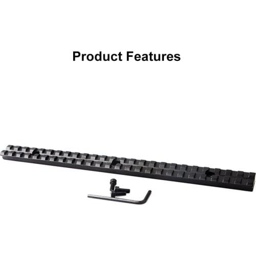 Airsoft Scope Mount Tactical Picatinny Rail Weaver 20mm Adapter 25 Slots 257mm Hunting Accessories