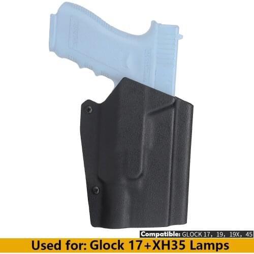 Lightweight K Board Tactical Pistol Holster Quick Pull Sleeve for Glock 17 with XH35 Lamp Combination Accessories Gun Sheath