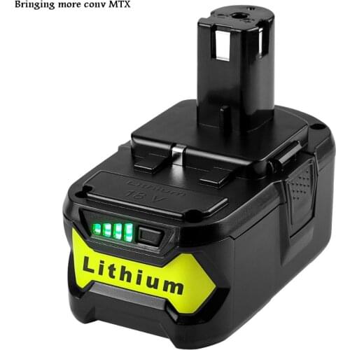 High Quality 18V 6000mAh Li-Ion For Ryobi Hot P108 RB18L40 Rechargeable Battery Pack Power Tool Battery Ryobi ONE