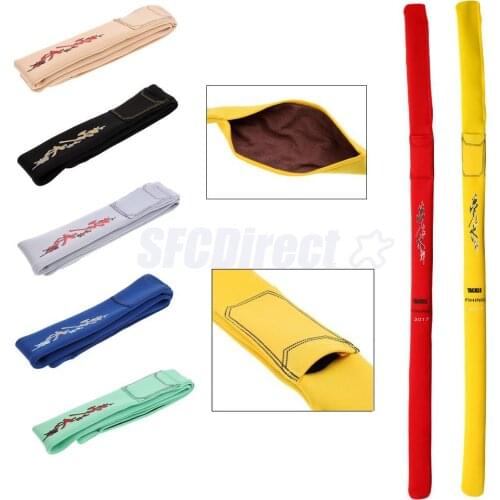 Soft Fishing Rod Sleeve Cover with Towel Fishing Pole Sock Glove Protector Pouch