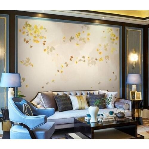 Custom Mural 3d Flower and bird ginkgo ink landscape bedroom living room TV background wall 3d wallpaper home decor