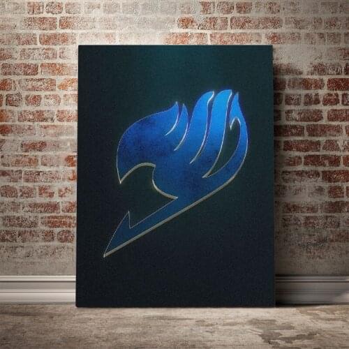 Fairy Tail Logo emblem Poster Canvas Wall Art Decoration prints for living Kid Children room Home bedroom decor painting