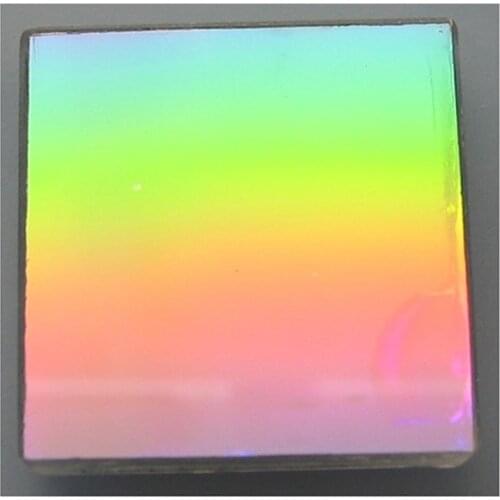 25x25mm 600 1200 Lines K9 Optical Glass Flat Reflection Grating Teaching spectral decomposition Precision component Detect 1PC
