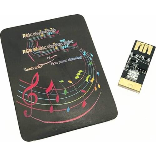 Portable Plug and Play RGB Voice Activated Car USB LED Music Playing Dimmable Light Atmospher Decorative Lamp Emergency Lighting