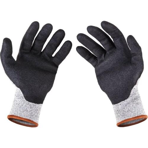 CE Welding Winter Grey Construction Worker Protective Working Mechanics Safety Gloves