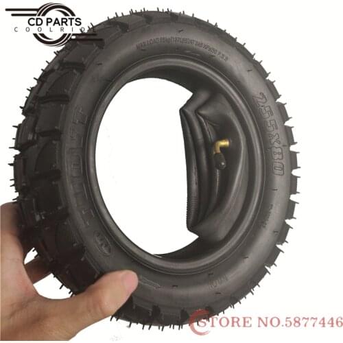 For Zero 10X Tire 255x80 10 Inch Off-road Tire Inner Outer Tire Cross-country Tire Non-slip and Thickened Electric Scooter