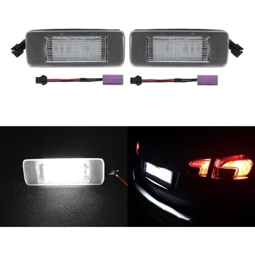 Replace OEM# 1224006 / 13578958 CAN-bus Set Led Number License Plate Lights For Opel Vauxhall Astra J Sports Tourer Zafira