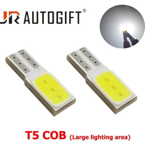 50PCS T5 W3W 74 286 led car dashboard light instrument automobile door Wedge Gauge reading lamp bulb 12V cob smd Car Styling