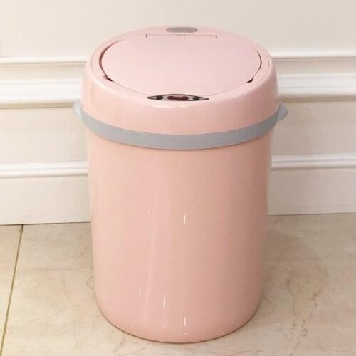 Smart Electric Trash Can Induction Automatic Waterproof Creative Simple Nordic Waste Bin Kitchen Cubo Basura Home Product DG50WB