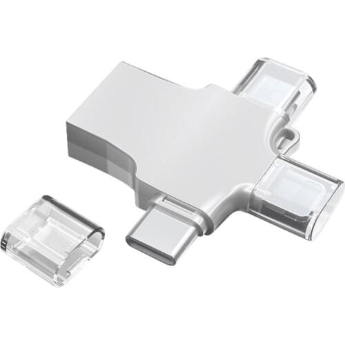 USB Converter,for Apple Three-In-One OTG Card Reader Is Suitable for Type-C Mobile Phone External U Disk Reader