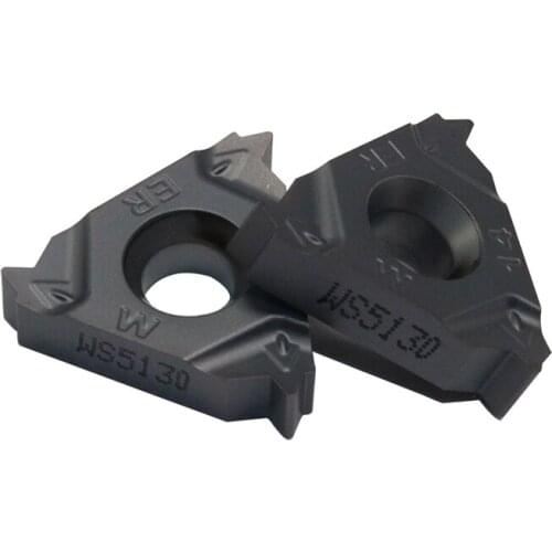 WS5125 16ER 14W 20PCS CNC Carbide Insert Lathe Cutter Tool 16ER 14W Extemal Tungsten Carbide Threading Lathe Inserts