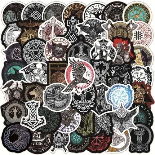 10/30/50PCS Cool Retro Totem Stickers Skateboard Laptop Motorcycle Guitar Car Waterproof Phone Graffiti Decal Sticker Kids Toys