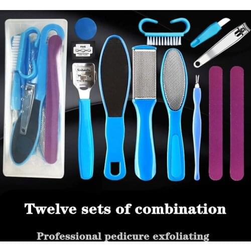 16Pcs/Set Manicure Foot Care File Set Dead Hard Skin Callus Remover Scraper Pedicure Rasp Tools Pedicure Feet Care Tool Kit