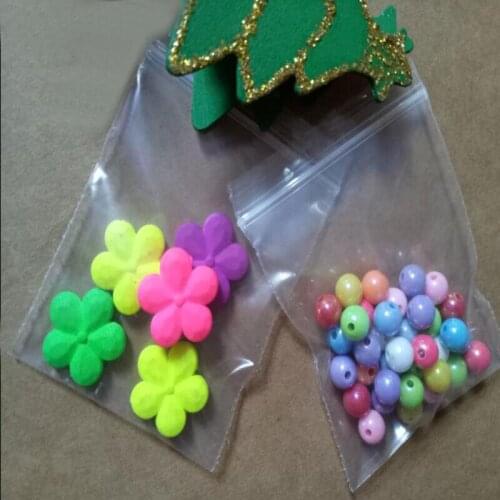 3000pcs Transparent Pe ziplock bags resealable plastic retail packaging Bag Pe self-sealing zipper bag clothing Jewelry Bags