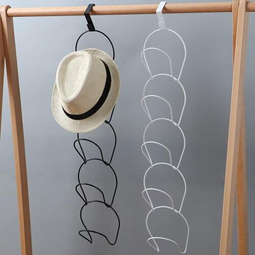 5pcs/set Baseball Cap Rack Hat Display Holder Door Closet Clothes Scarf Towel Round Storage Shelf Home Organizer U2