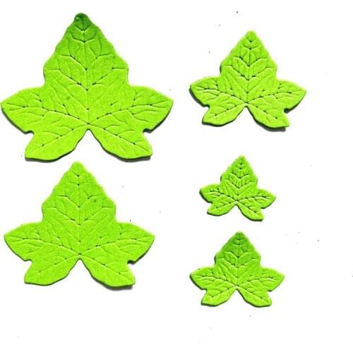 5 pcs set leaf leaves flower decoration Metal Cutting Dies DIY Scrapbook Paper Cards Embossing Craft Die Cut handmade craft