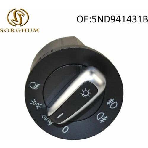 5ND941431B Headlight Fog Lamp Switch for VW Eos Touran Tiguan Passat CC Jetta MK5 Golf