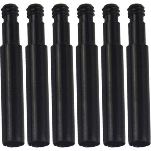 6pcs Cycling Bike Presta Valve Extender Extension Black 40-70mm