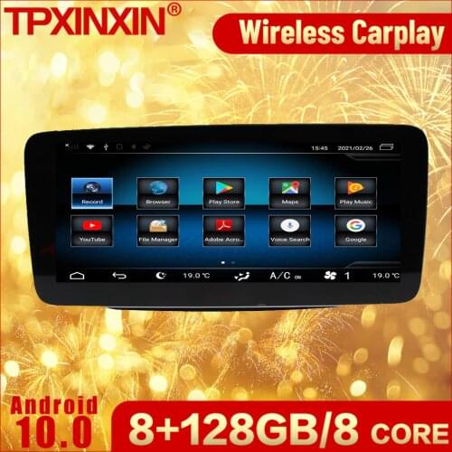8+128G Android Multimedia Stereo Radio Receiver For Mecerdes Benz A CLA GLA G 2013 2014 2015 2016 2017 2018 2019 Audio Head Unit