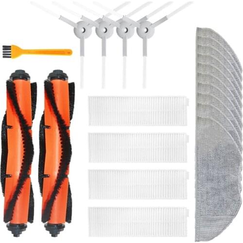 For XiaoMi Mijia G1 Robot Vacuum Cleaner Accessories Main Roller Side Brush Mop Cloth Hepa Filter Rags Roll Brush Parts
