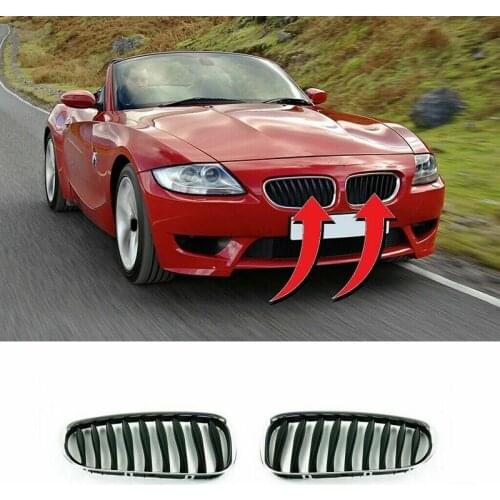 Car Left & Right Front Bumper Kidney Grille For-BMW E85 E86 Z4 2003-2008 51137051958 51137051957