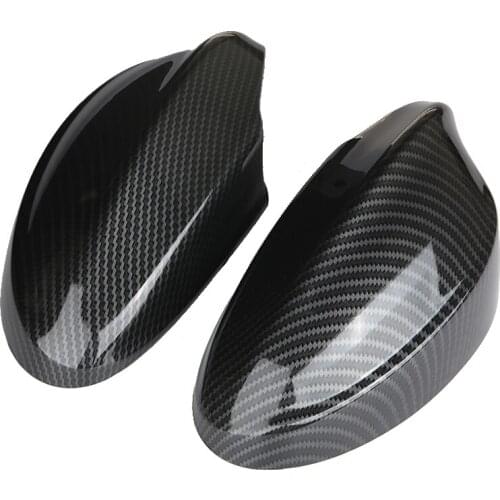Car Exterior Mirror Covers 2pcs Carbon Fiber Style Rearview Mirror Cover For BMW E90 E91 2005-2008 4D
