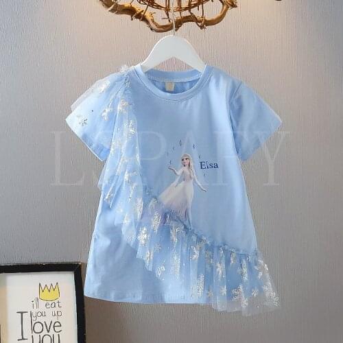 Disney Frozen 2 Girls Elsa Princess Cosplay Dress Kids Fancy Snow Queen Cosplay Costume Birthday Party Anna Elsa Gift Costume