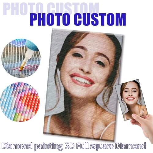 Photo Custom! Private Custom!Full Drill Square/Round 5D Diamond Painting DIY Own Diamond Painting Rhinestone Embroidery For Gift