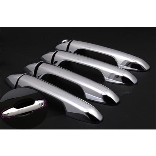 FUNDUOO FOR TOYOTA HIGHLANDER / KLUGER (XU50) 2014 2015 Abs Chrome Car door handle covers car accessories