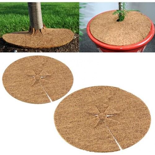 5Pcs Coconut Fibre Flowerpot Shelter Mat Multi-use Tree Fence Cushion Grass Pad