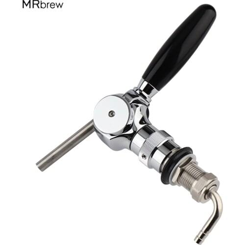 Draft Beer Tap,beer faucet with flow controller, 30mm thread shank,washer,nut and hose barb ,brass material,for homebrew