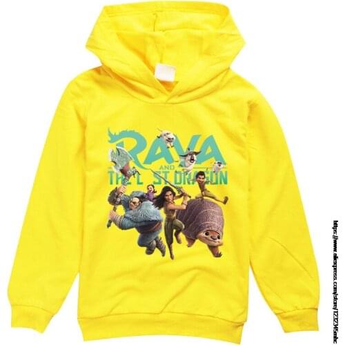 Raya and The Last Dragon Hot Sweatshirts Kids T Shirts Tops Sportswear Baby Clothes Girls Hoodie Baldis Basics T Shirt Clothing
