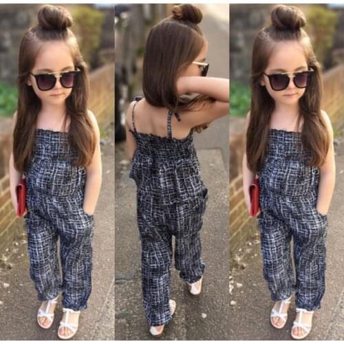 Pudcoco Girl Clothes Fashion Kids Toddler Girls Halter Romper Jumper Jumpsuit Playsuit Summer Clothes