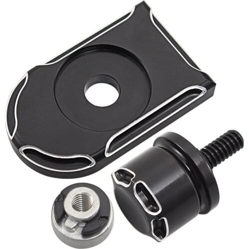 Motorcycle Rear Fender Seat Bolt Tab Screw Nut Knob Cover For Harley Sportster XL Dyna Bob Softail Fat Boy Touring Glide 96-20
